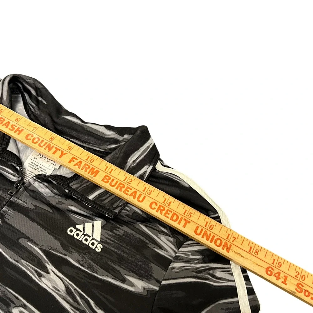 Adidas Kids Track Jacket Full Zip Camo Print Regular Fit Long Sleeve Size Large‎